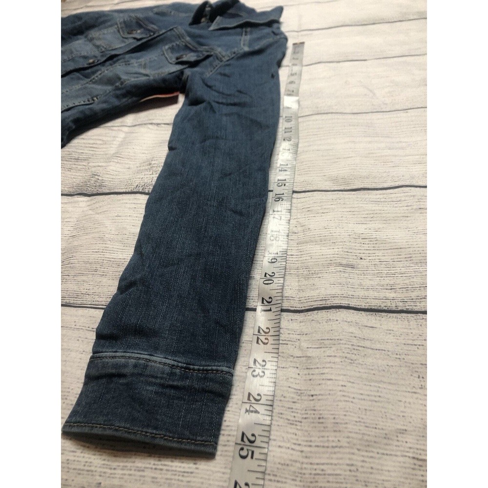 Wrangler Authentics Women’s Denim Jacket Long Sleeve Button Up Small Blue R6 - Picture 11 of 12
